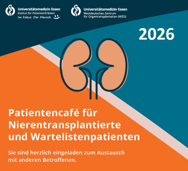 Patientencafés für Nierentransplantierte und Wartelistenpatient*innen - Titelbild